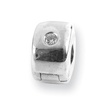 Sterling Silver Reflections Hinged CZ Clip Bead