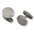 Titanium Brushed And Polished Cuff Links