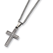 Titanium Diamond Accent Cross Necklace