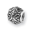 Sterling Silver Reflections Scroll & Dots Bali Bead