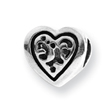 Sterling Silver Reflections Heart Bead
