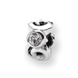Sterling Silver Reflections Cubic Zirconia Bead