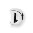 Sterling Silver Reflections Letter D Bead