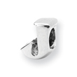Sterling Silver Reflections Letter J Bead