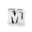 Sterling Silver Reflections Letter M Bead
