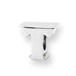 Sterling Silver Reflections Letter T Bead