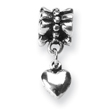 Sterling Silver Reflections Heart Dangle Bead