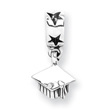 Sterling Silver Reflections Graduation Cap Dangle Bead