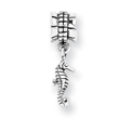 Sterling Silver Reflections Sea Horse Dangle Bead