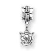 Sterling Silver Reflections Turtle Dangle Bead