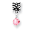 Sterling Silver Reflections Pink Dangle Bead