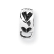 Sterling Silver Reflections Heart With Loop For Click-on Bead