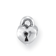 Sterling Silver Reflections Kids Heart Lock Bead