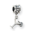 Sterling Silver Reflections Martini Dangle Bead