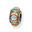Sterling Silver Reflections Multi Murano Glass Bead
