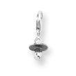 Sterling Silver Reflections Baby Pacifier Click-on For Bead