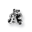 Sterling Silver Reflections Kids Letter A Bead