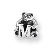 Sterling Silver Reflections Kids Letter M Bead