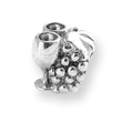 Sterling Silver Reflections Grapes & Glasses Bead