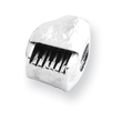 Sterling Silver Reflections Piano Bead