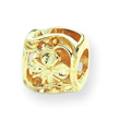14K Gold Reflections Clover Bead