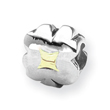 Sterling Silver & 14k Gold Reflections Clover Bead