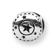 Sterling Silver Reflections Circle With Stars Bead
