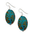 Sterling Silver Blue Jasper Earrings