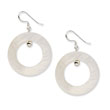 Sterling Silver White Mother of Pearl Earrings