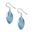 Sterling Silver Blue Mother Of Pearl Earrings