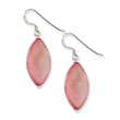 Sterling Silver Pink Mother Of Pearl Earrings