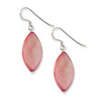 Sterling Silver Pink Mother Of Pearl Earrings