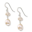 Sterling Silver White Freshwater Cultured Pearl Earrings