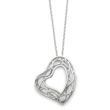 Sterling Silver Amazing Love 18" Heart Necklace