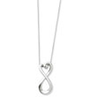 Sterling Silver Polished Infinite Love 18" Necklace