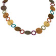 Silver-tone Natural Hamba Wood 21" Necklace