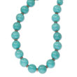 Copper-tone Aqua Beads 16" With Extension Necklace