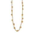 Gold-tone Light Colorado Swarovski Crystal 16" With Extension Necklace